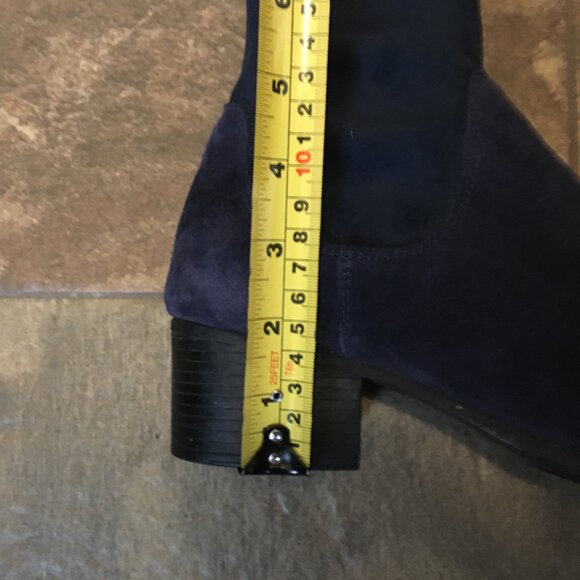 Bos. & Co. Navy Blue Witchy Rally Waterproof Pointy Toe Knee-High Boot - Picture 12 of 16